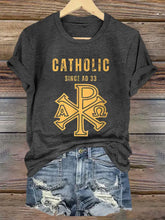 Women's Roman Catholic Since Ad 33  Short Sleeve T-Shirt zartstils